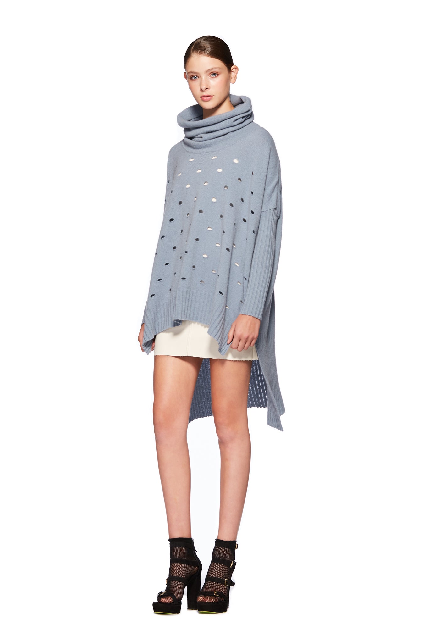 Possum Merino Caffa Tunic in Glacier Blue