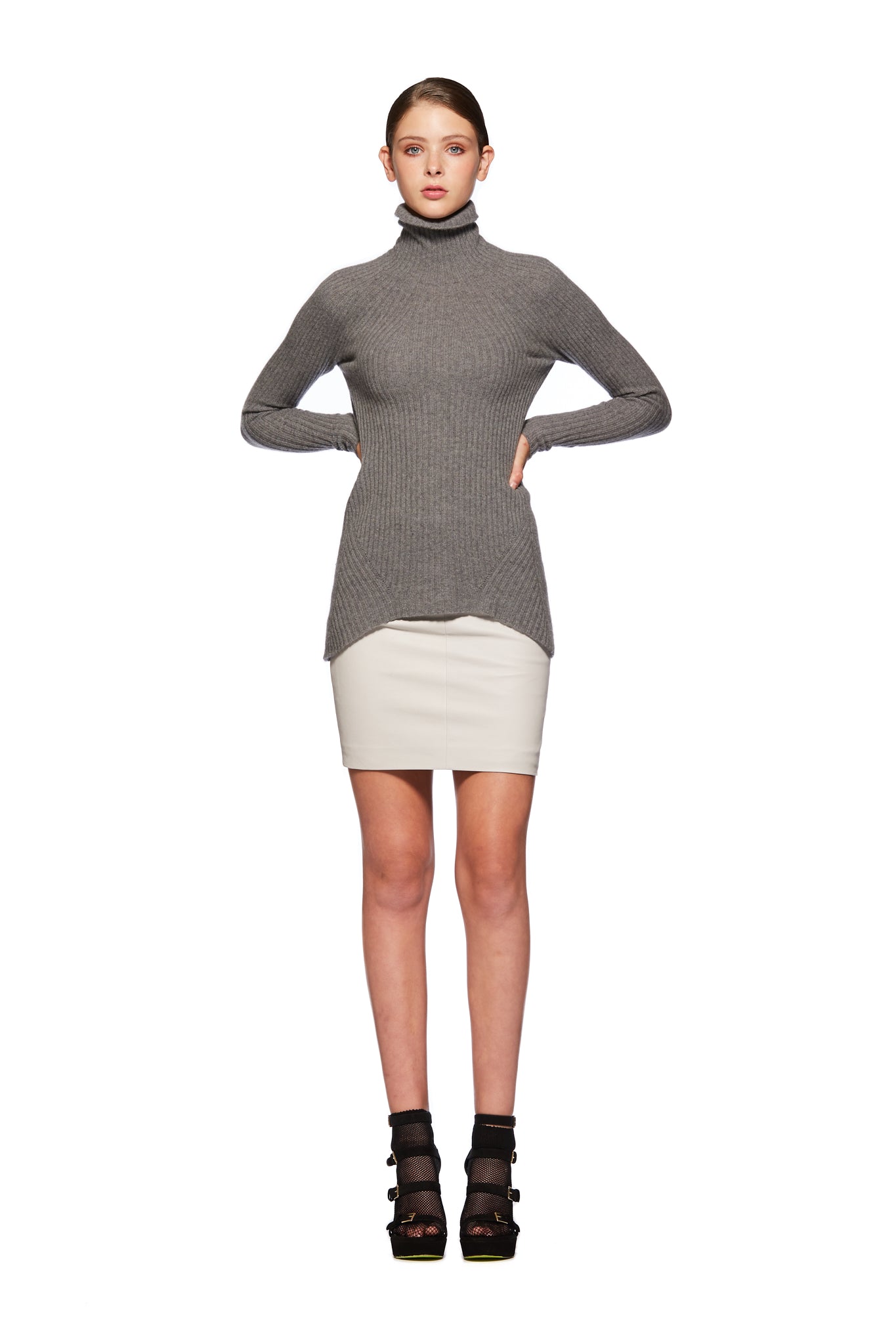 Possum Silk Skivvy Grey