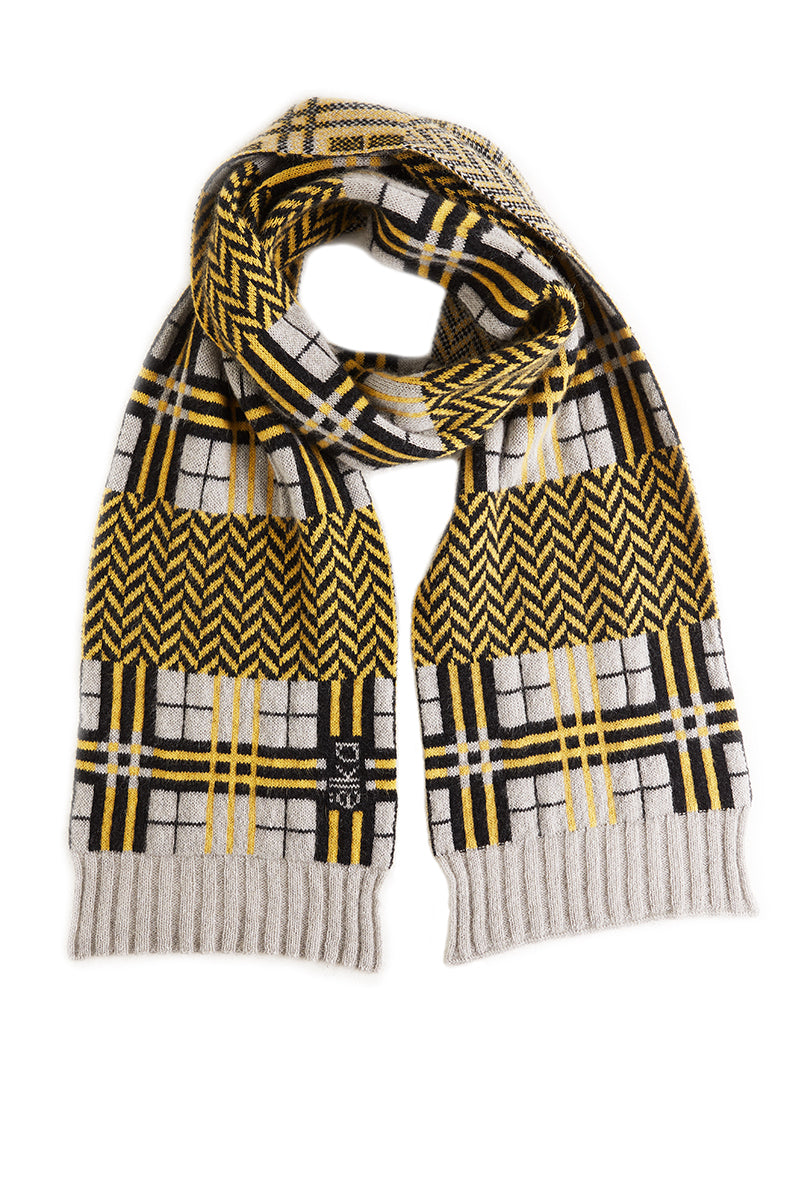 Cashmere Chevron Plaid Scarf