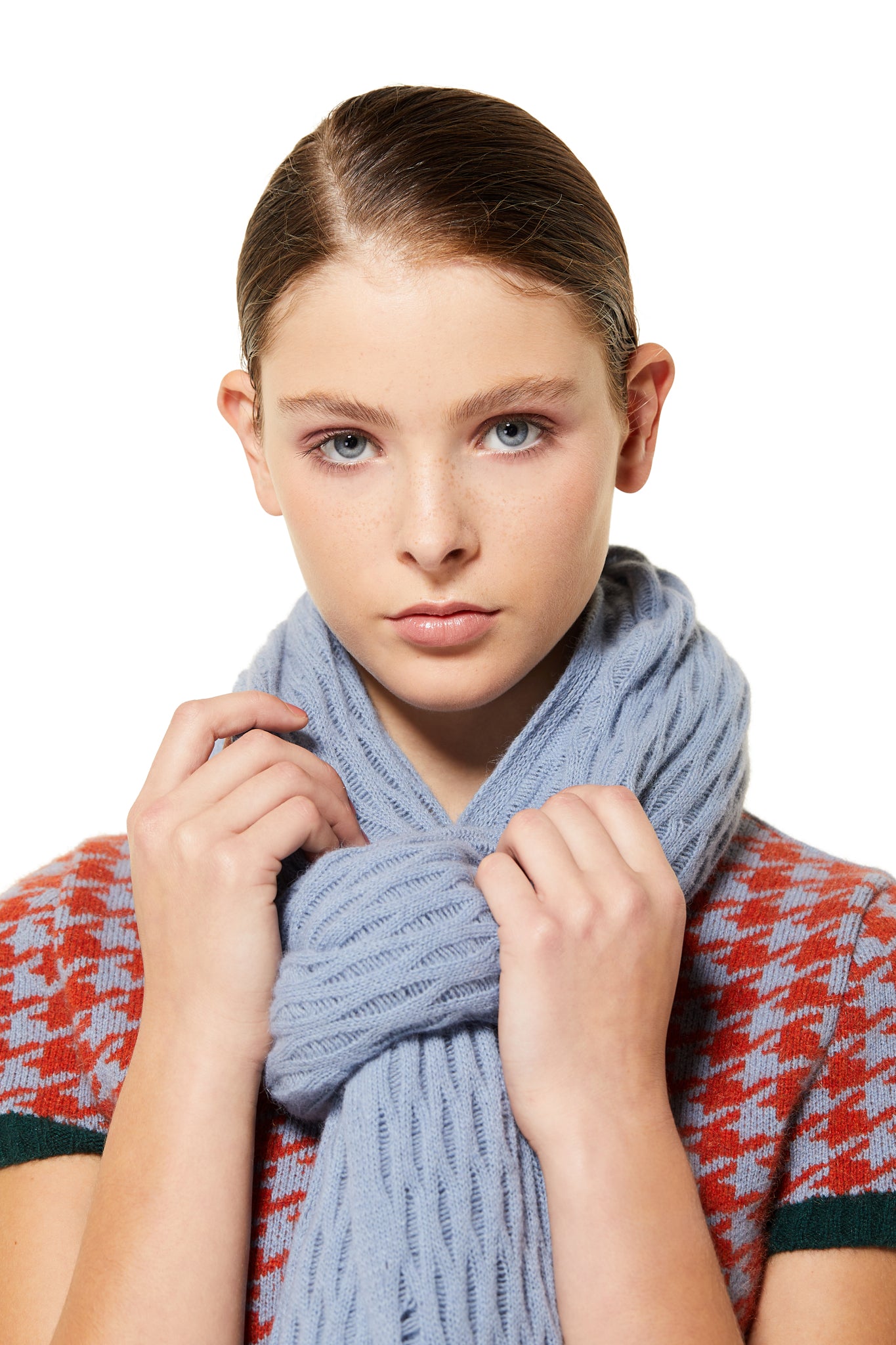 Possum Silk Lace Pashmina Glacier Blue