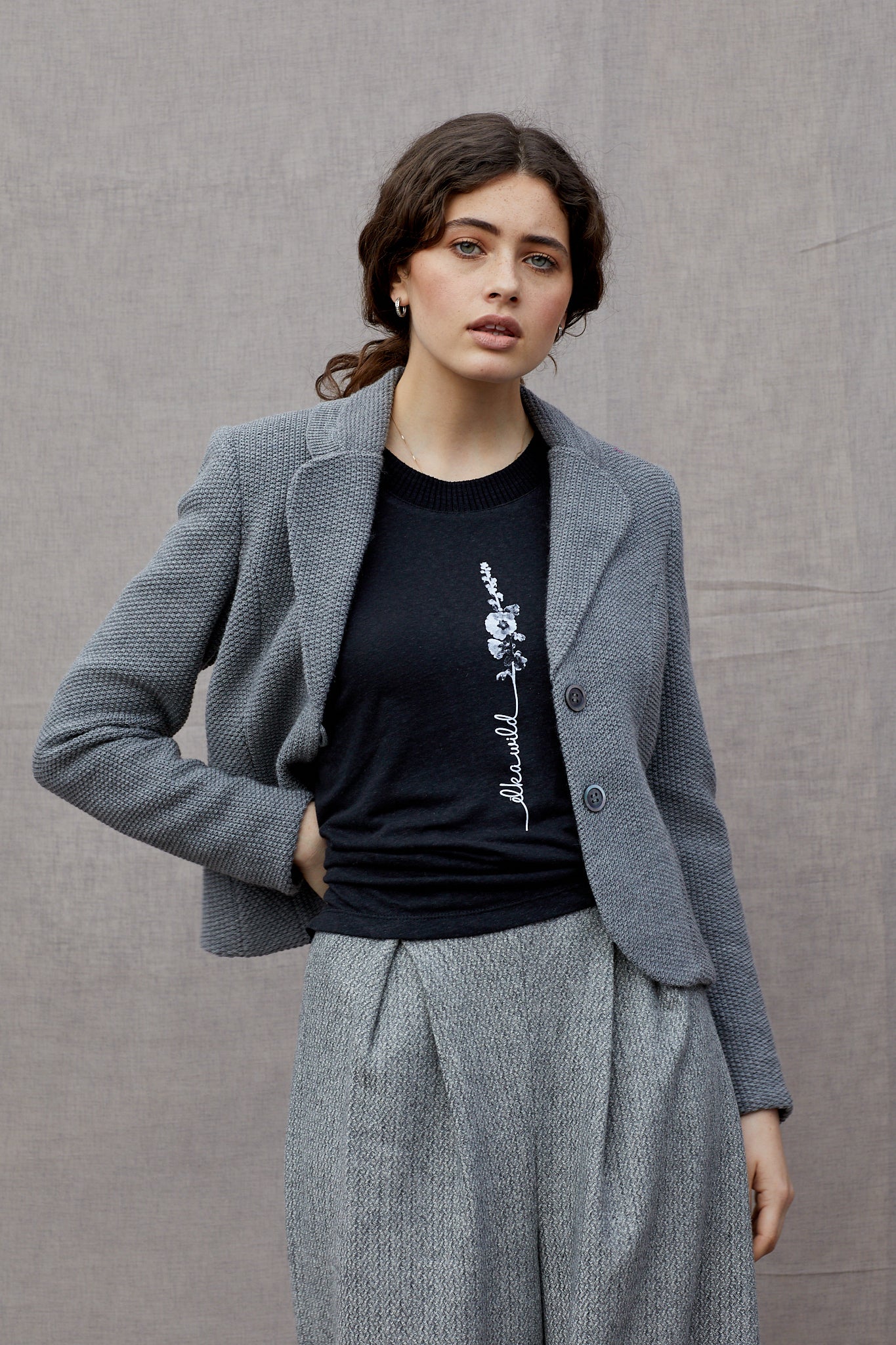 Moss Stitch Blazer