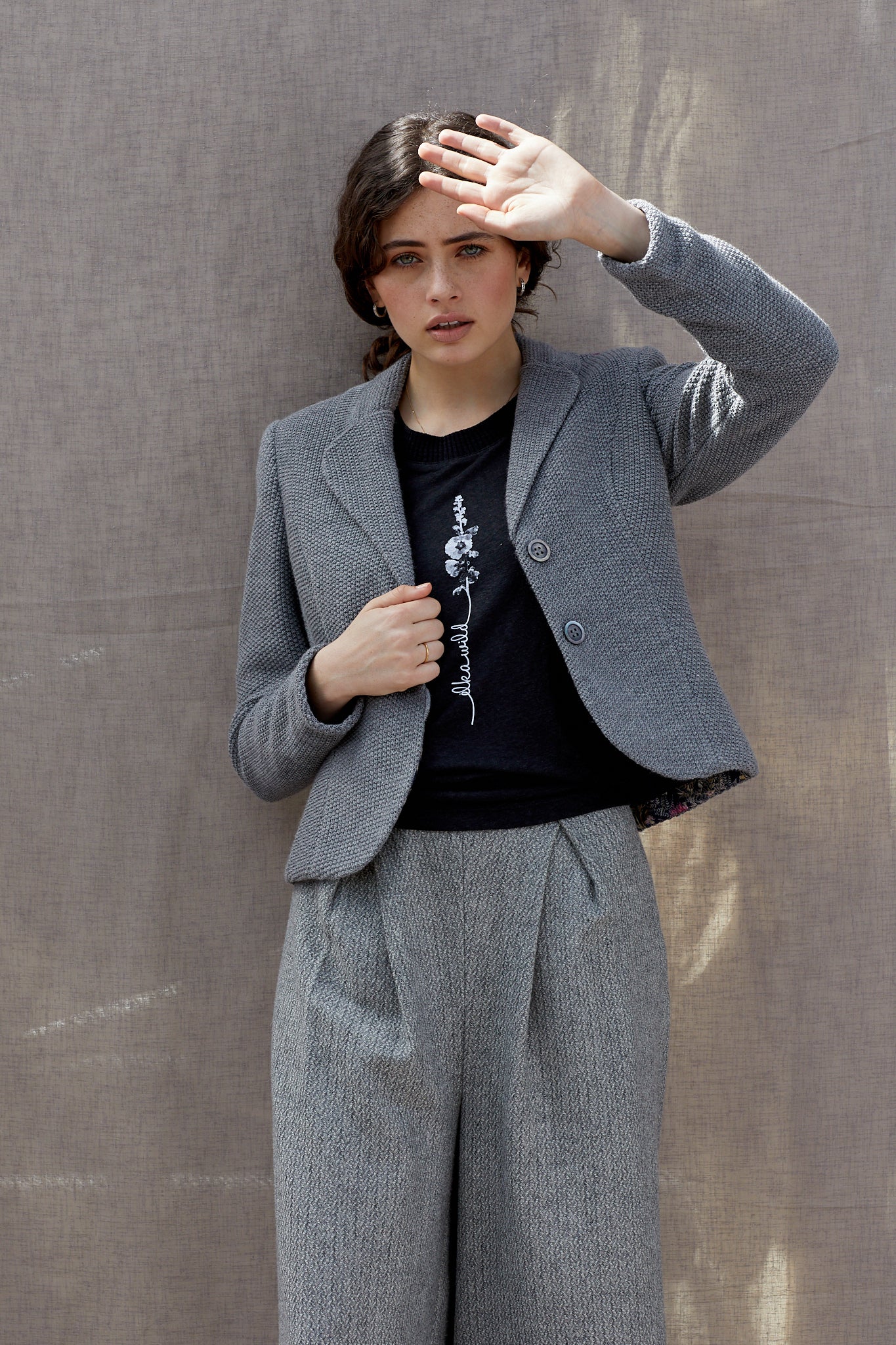 Moss Stitch Blazer