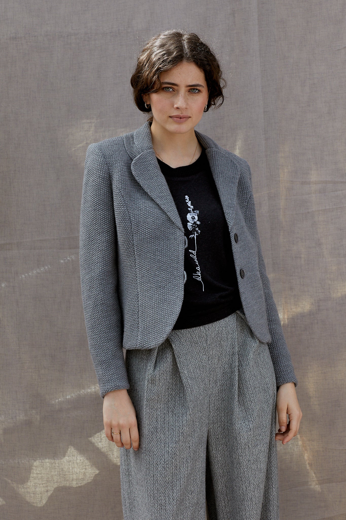 Moss Stitch Blazer