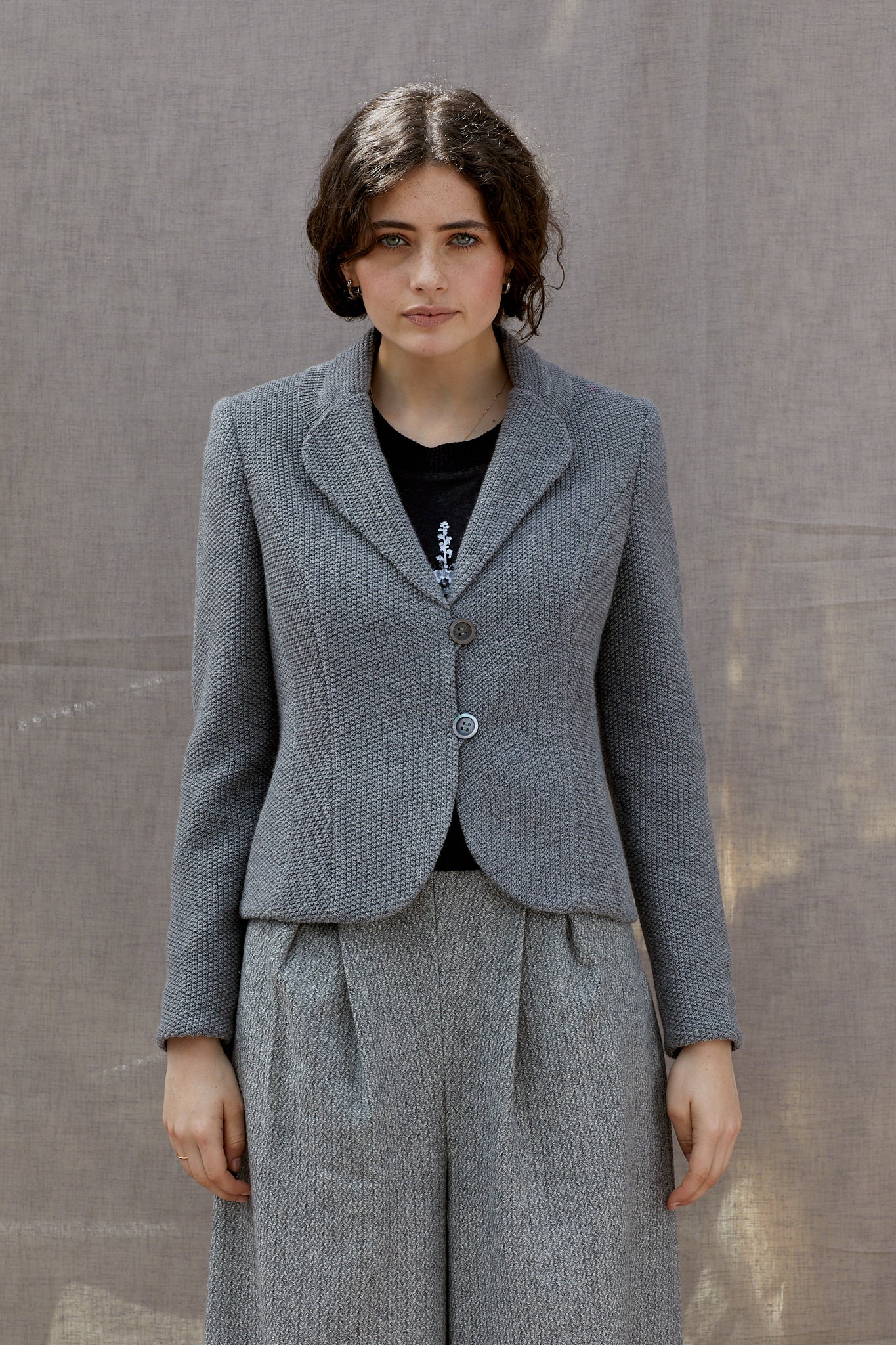 Moss Stitch Blazer