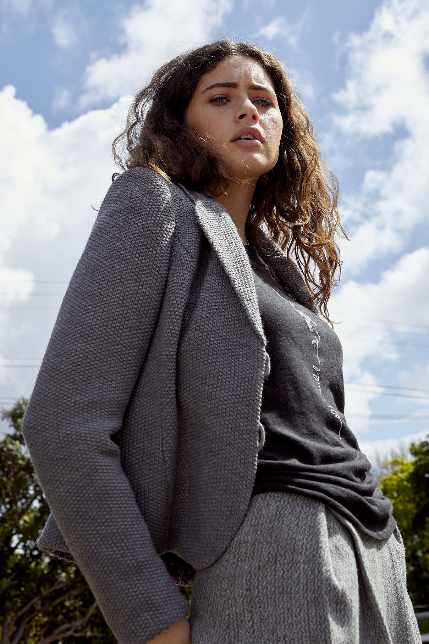 Moss Stitch Blazer
