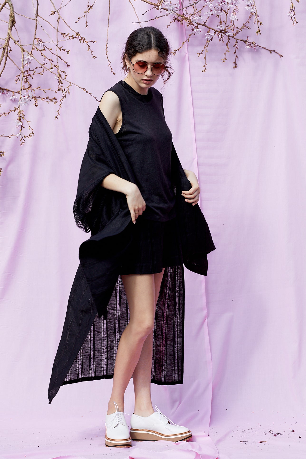 Mixed Media Linen Kimono