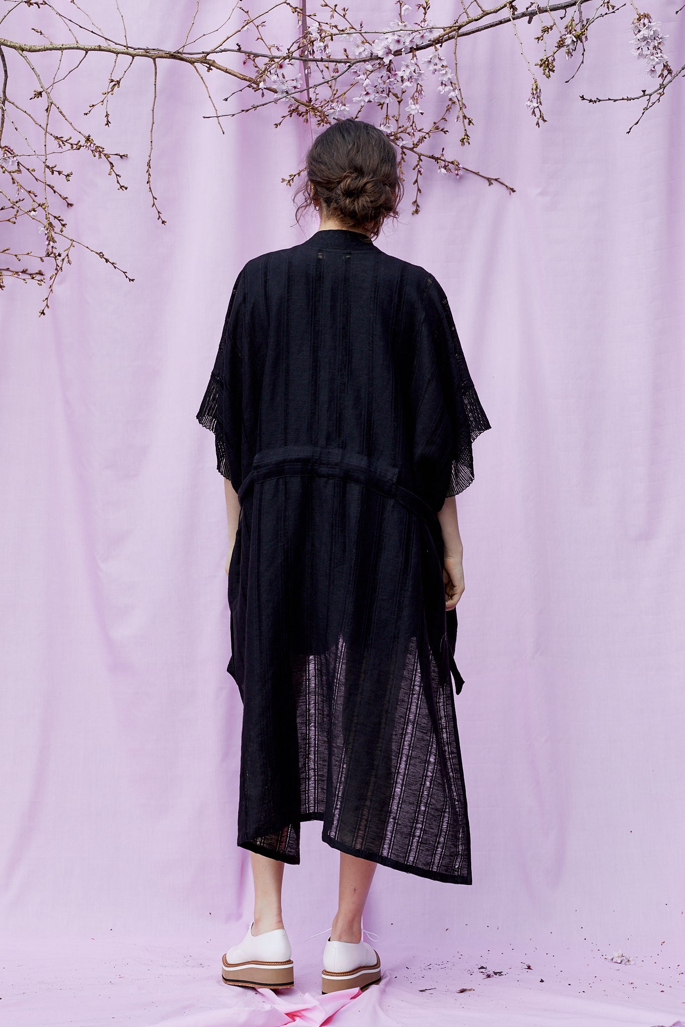 Mixed Media Linen Kimono