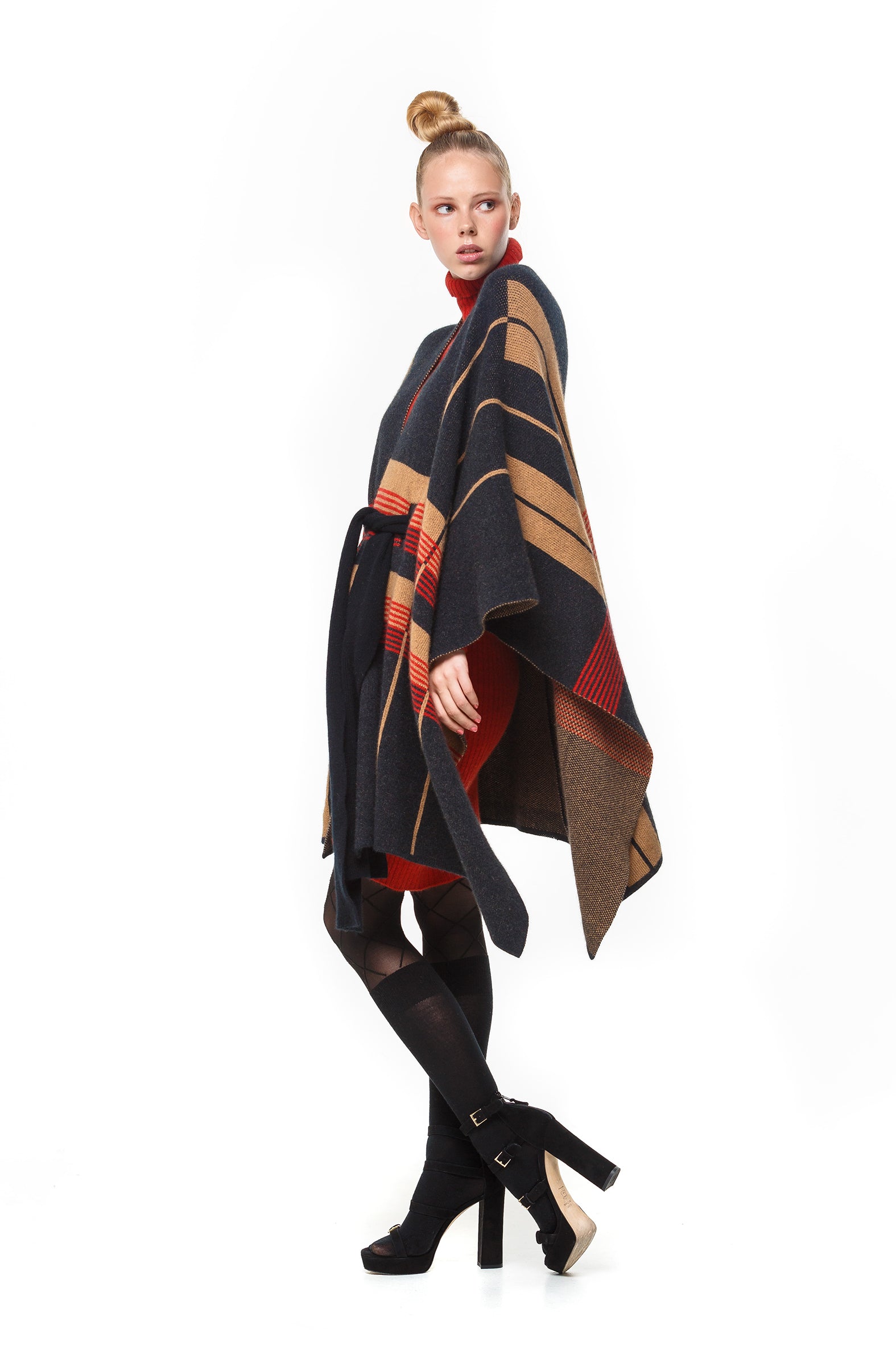 Possum Silk Merino Belted Cape Coat