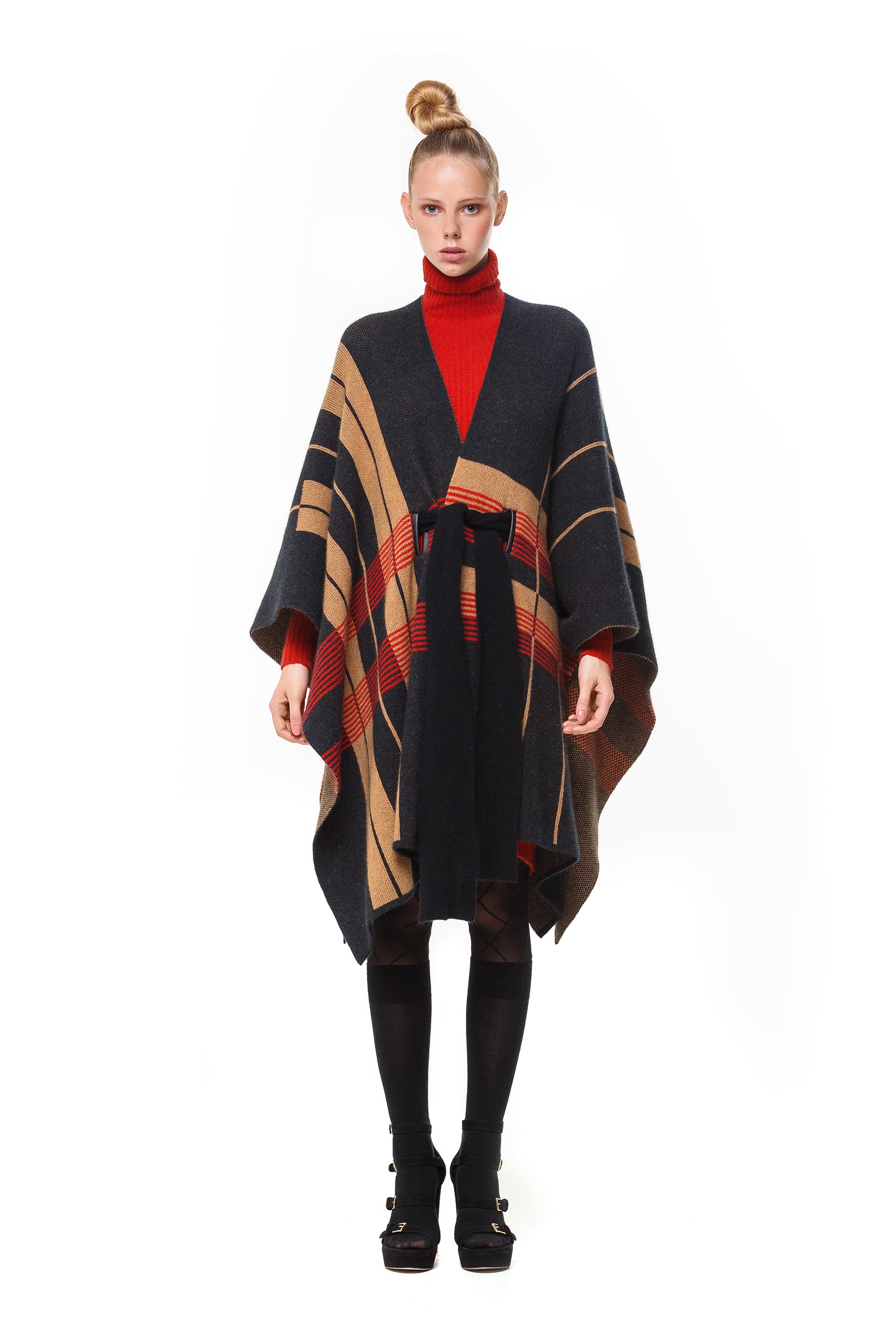 Possum Silk Merino Belted Cape Coat