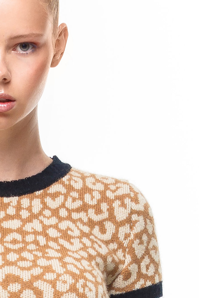 POSSUM SILK MERINO CAP SLEEVE TOP Leo