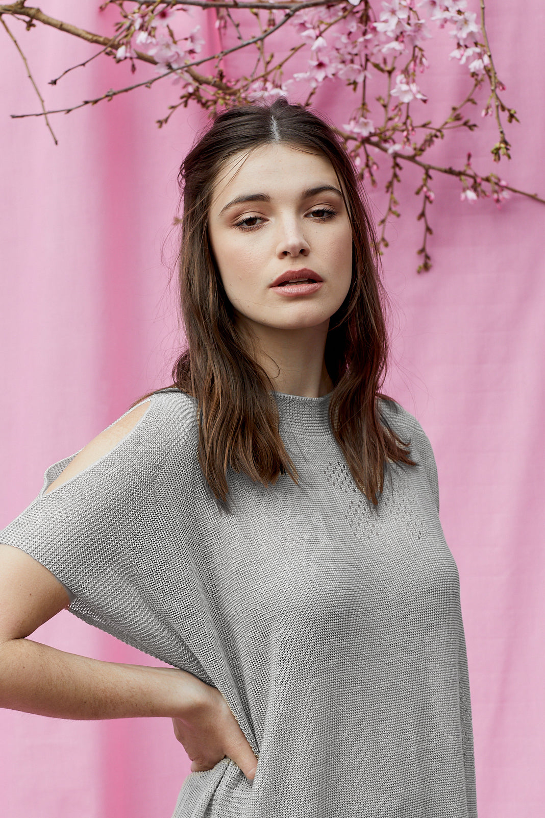 Flower Linen Top