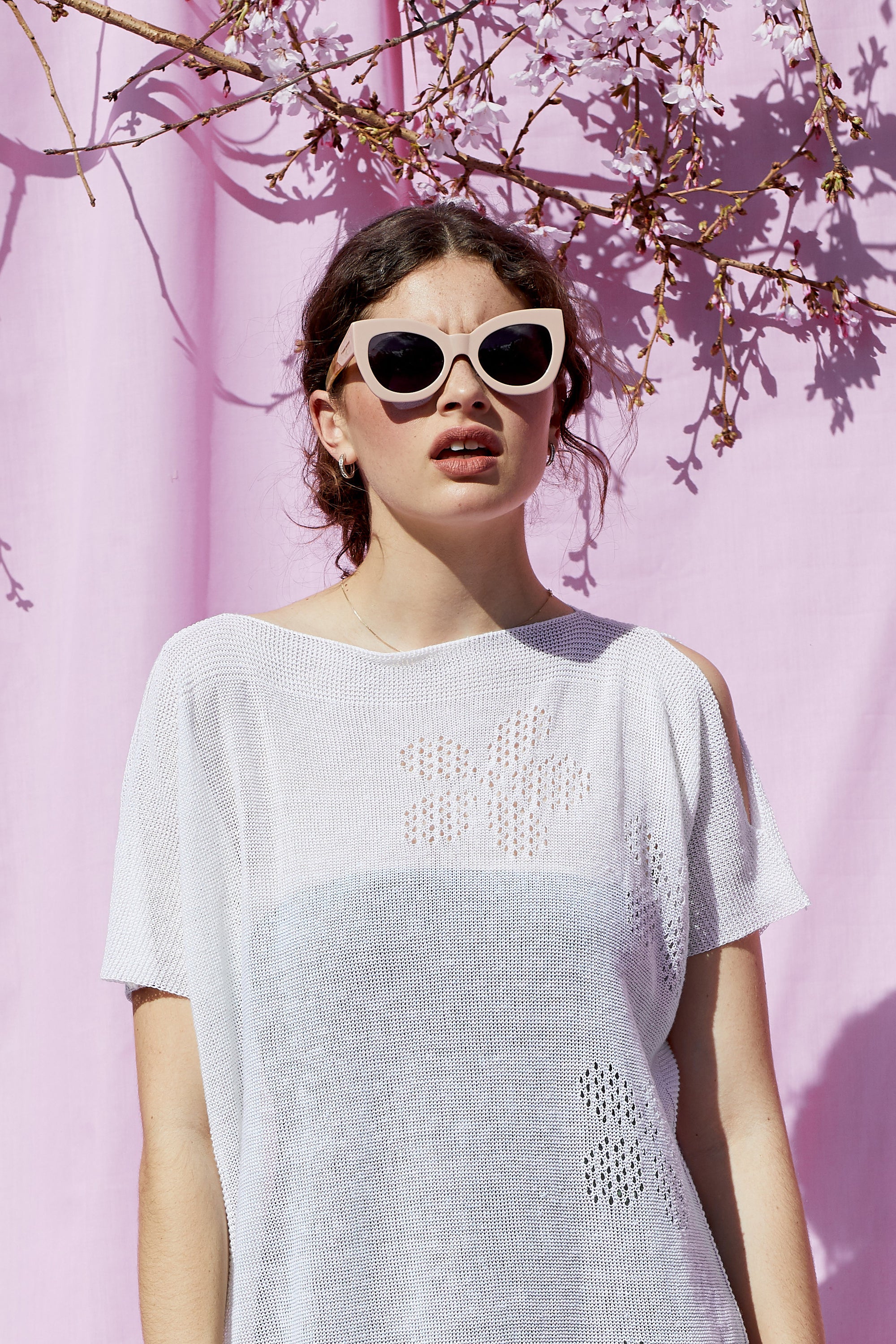 Flower Linen Top