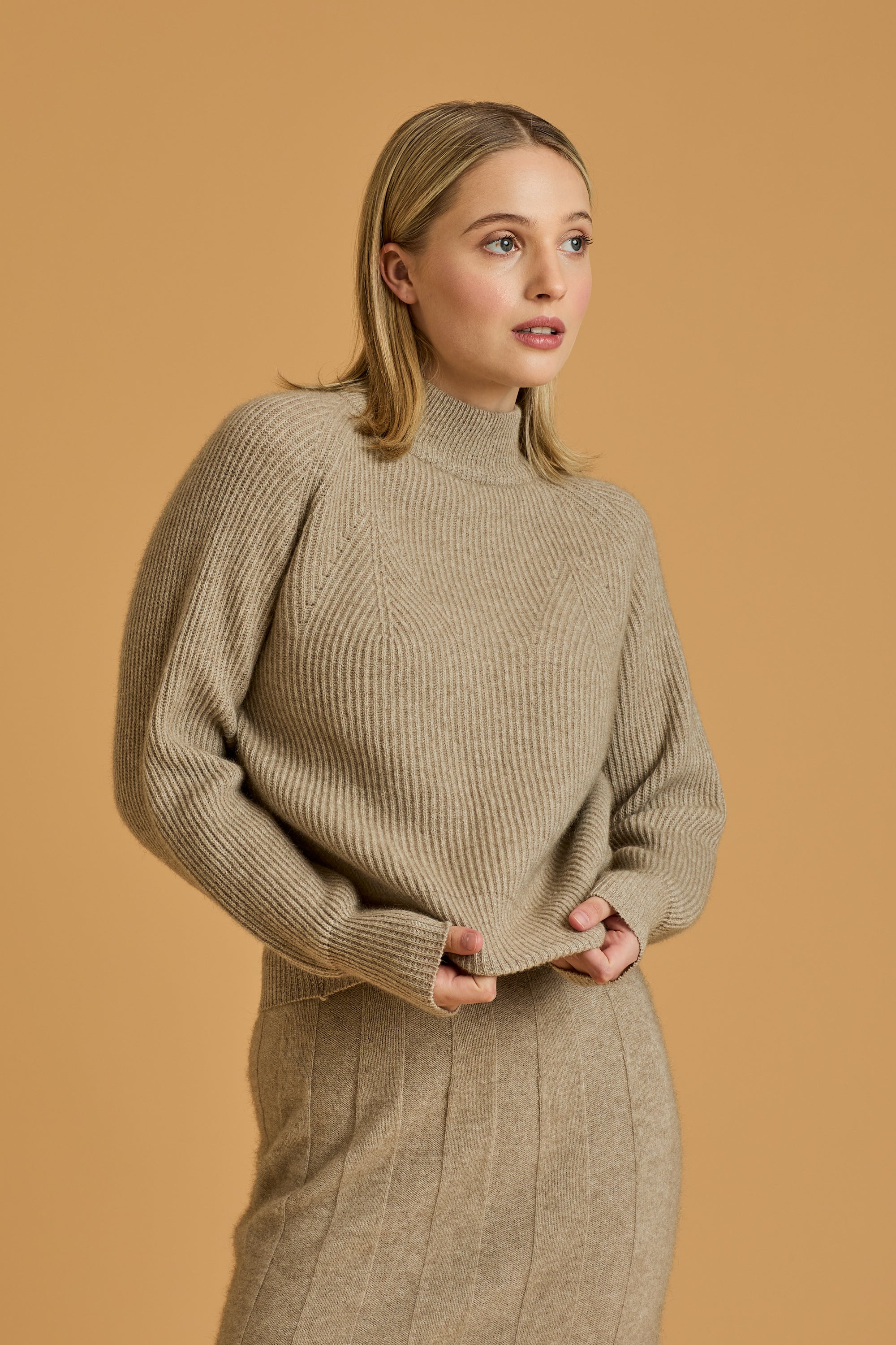 Possum Silk Merino Zoe Jumper in Beige