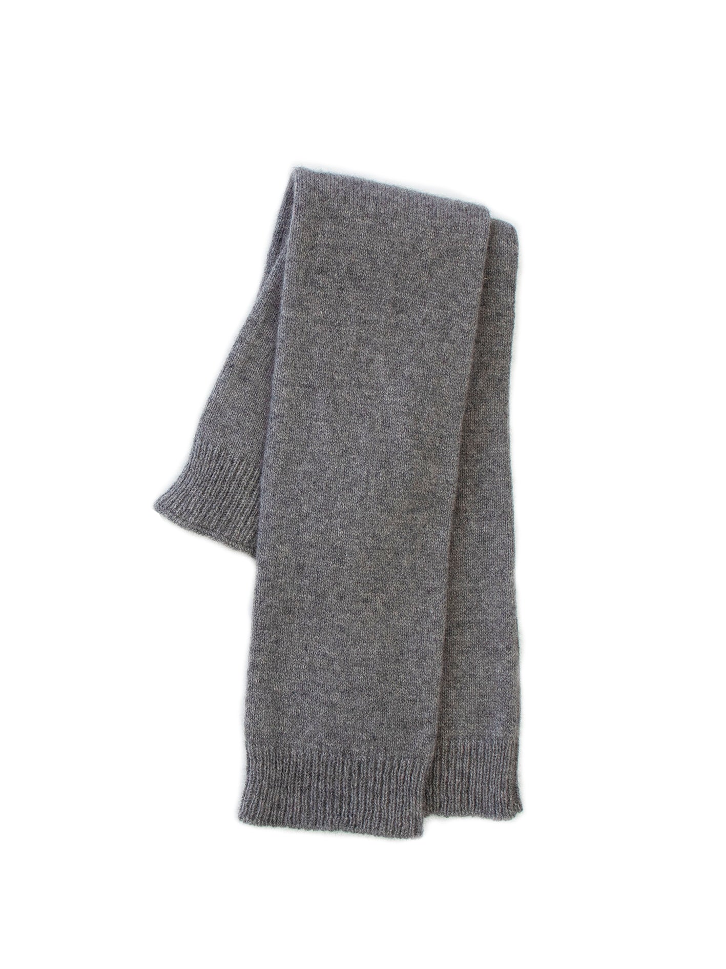 Possum Merino Silk Arm Warmers in Pewter Grey