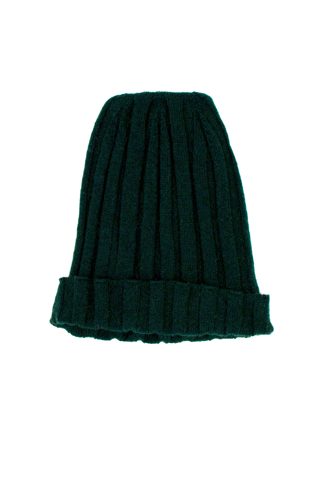 Rib Beanie in British Racing Green