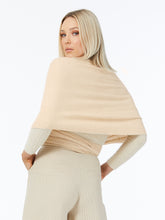 Cashmere Possum Sarus Wrap in Oatmeal