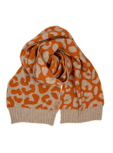 Leo Scarf in Beige and Spice