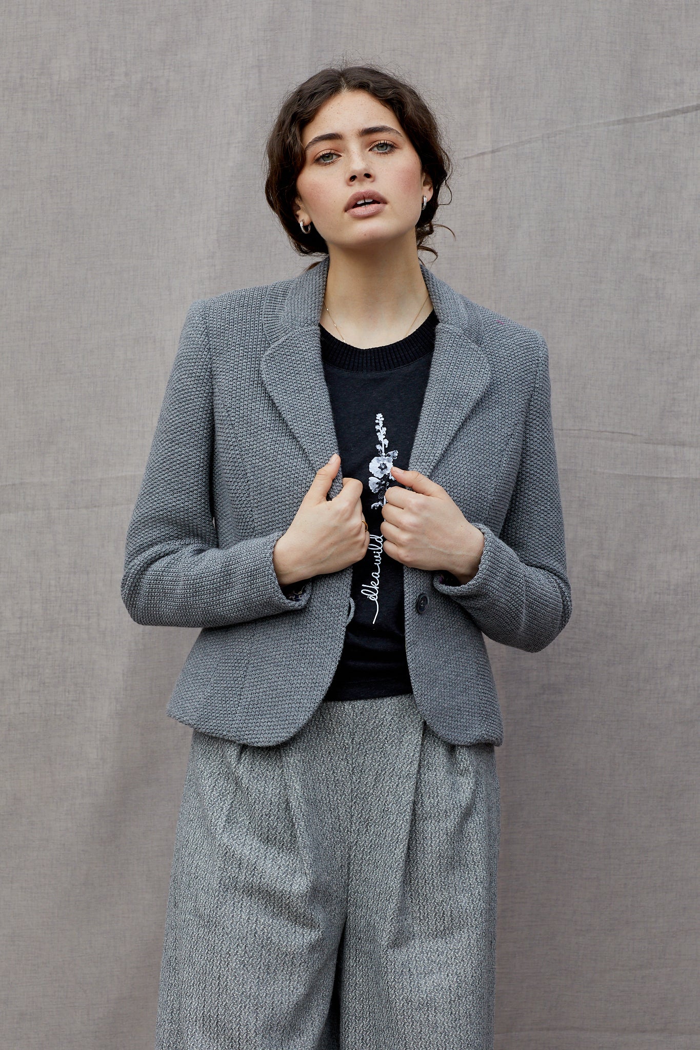 Moss Stitch Blazer