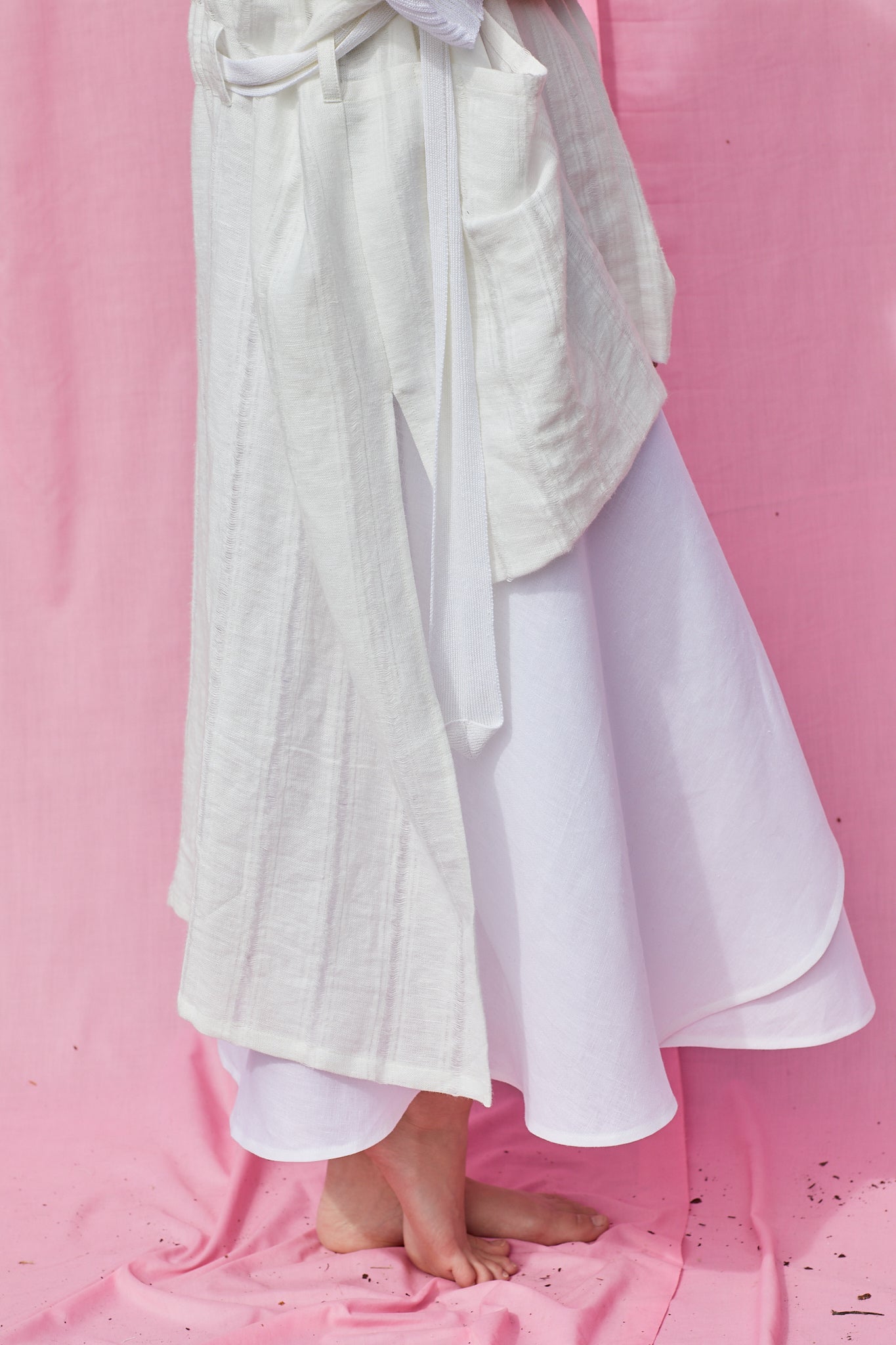 Mixed Media Linen Kimono