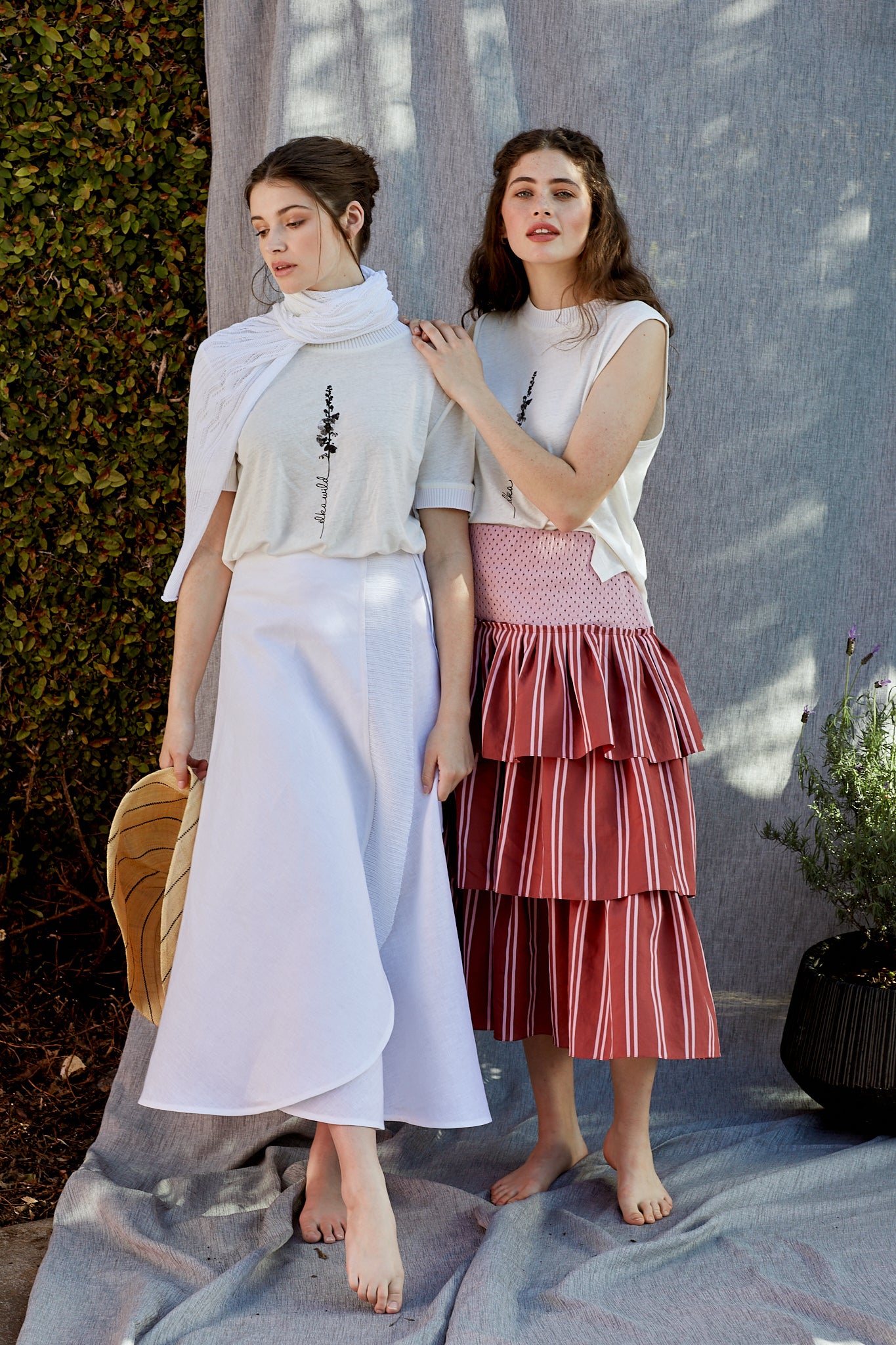 Long Ruffle Skirt
