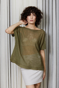 Linen Knit Flower Top in Seven Limited Edition Colours