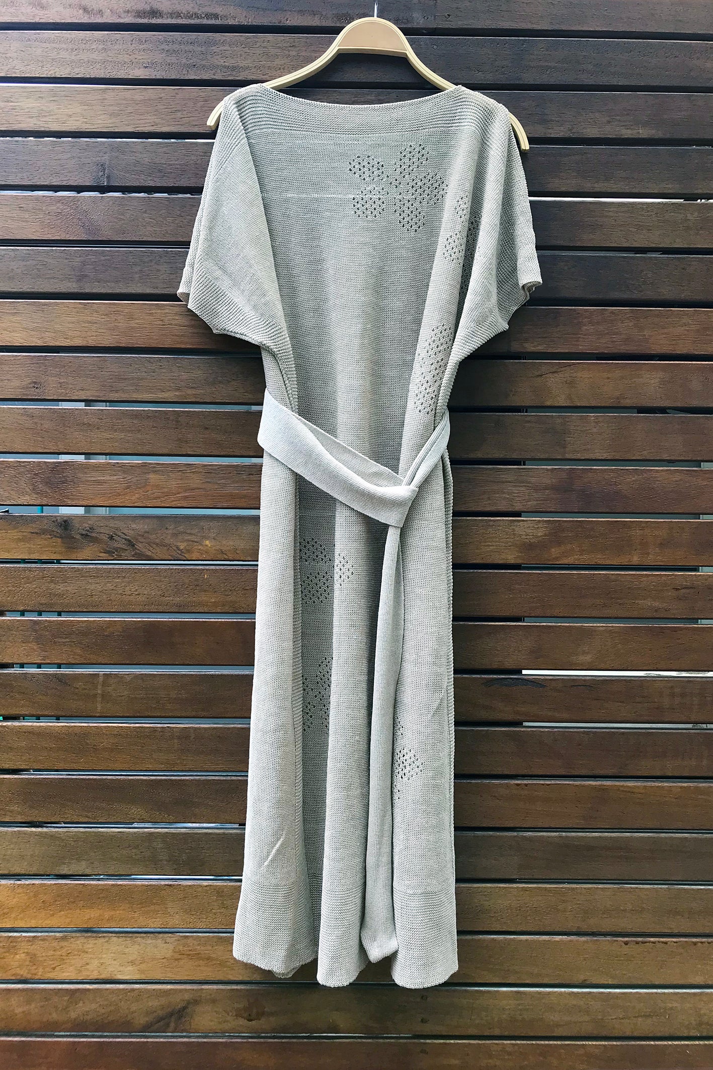 Linen Knit Flower Tunic