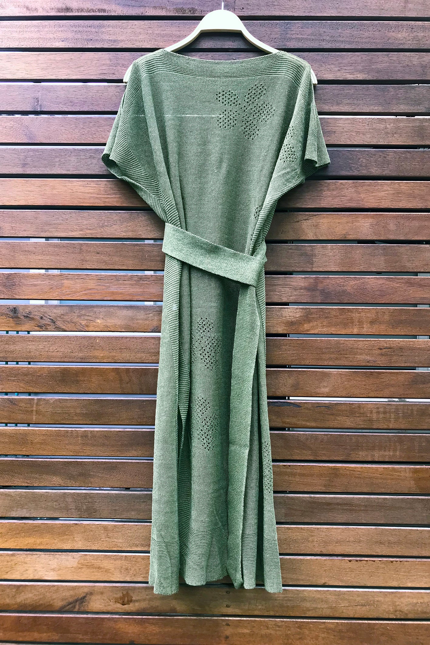 Linen Knit Flower Tunic