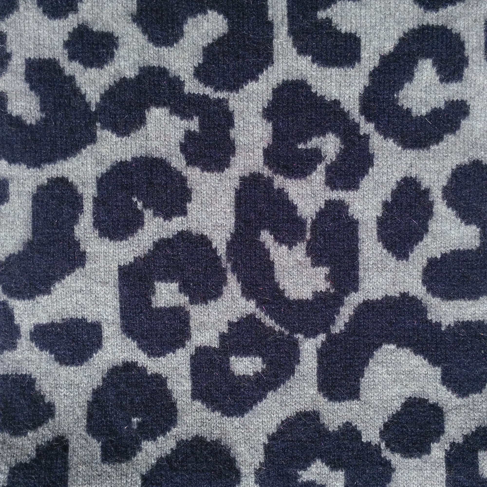 Cashmere Possum Silk Merino Leopard Print Scarf