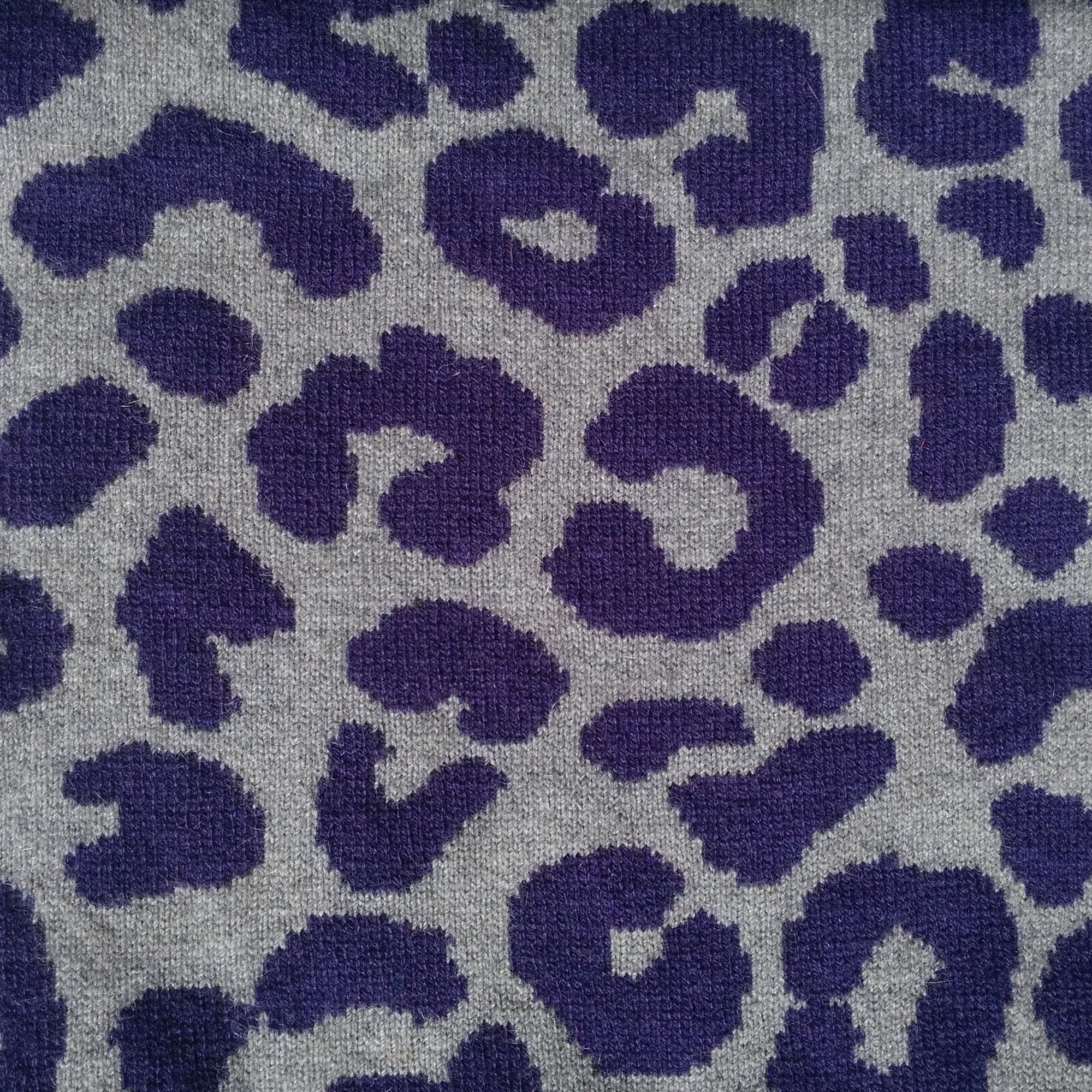 Cashmere Possum Silk Merino Leopard Print Scarf