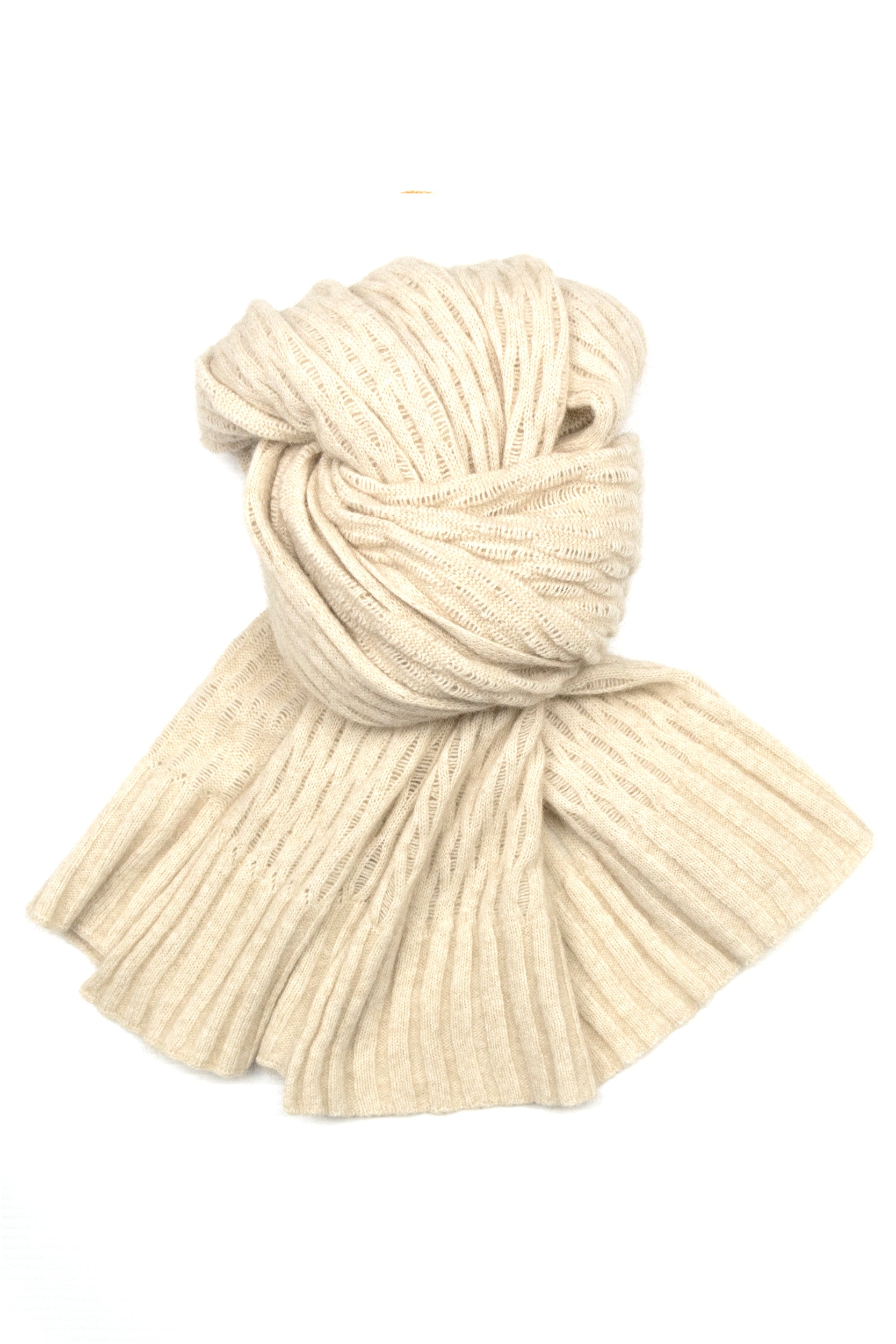 Possum Silk Merino Pashmina in Ivory