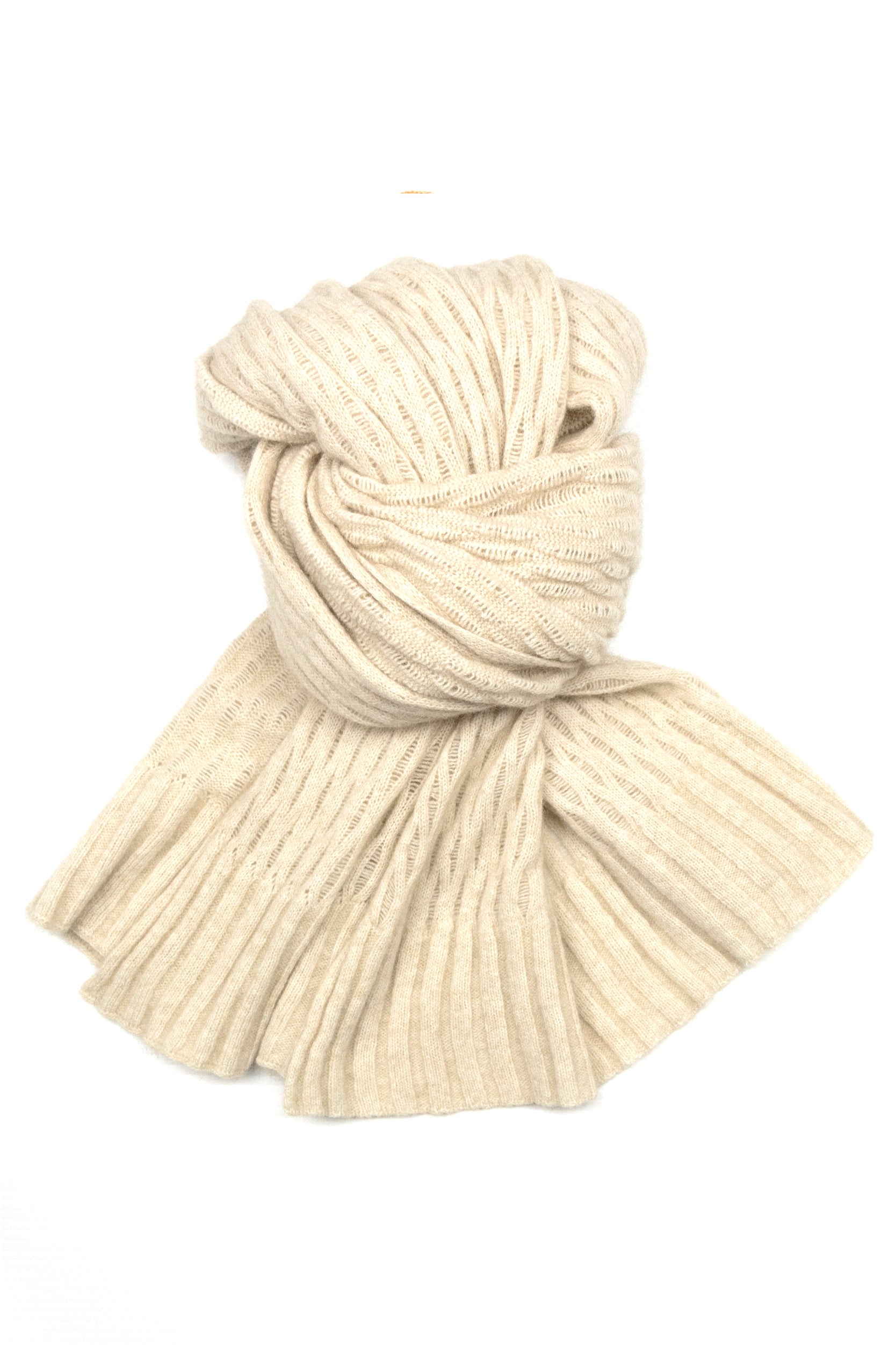 Possum Silk Merino Pashmina in Ivory