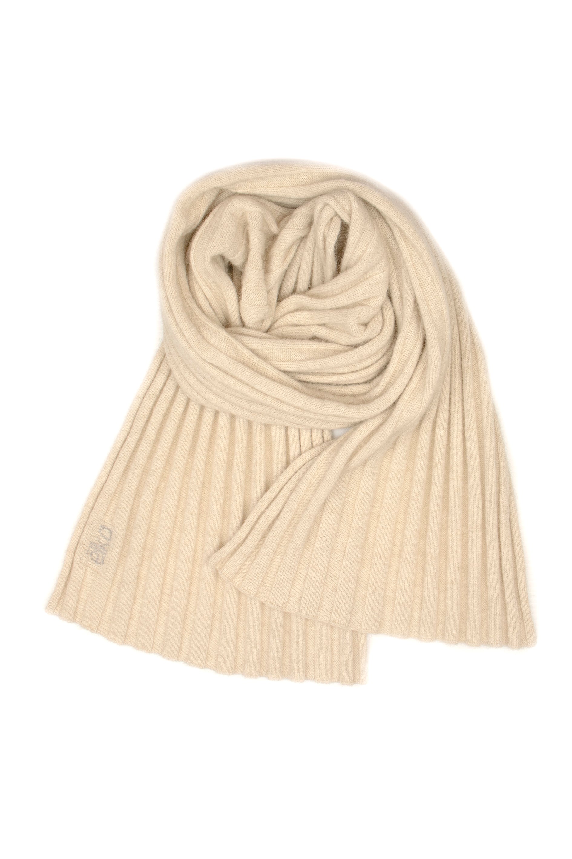 Rib Scarf in Ivory